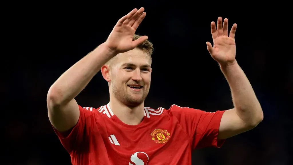 Matthijs de Ligt agradado com o que Rúben Amorim está a fazer no Manchester United. Foto: Carl Recine/Getty Images