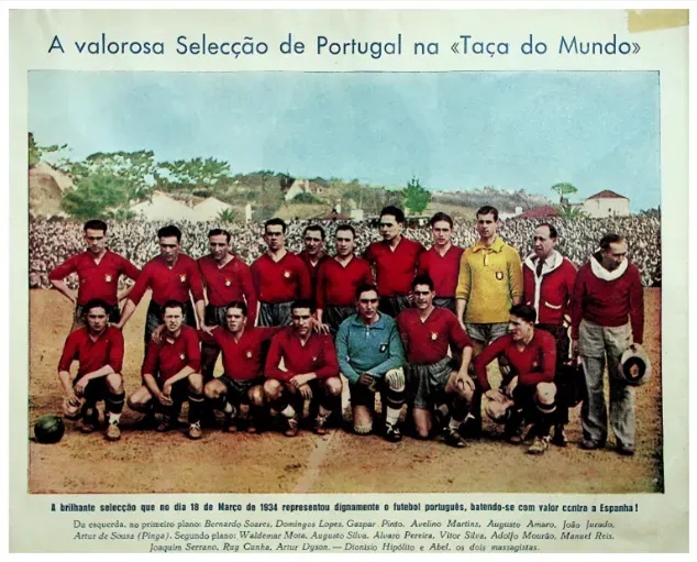Portugal perdeu 9-0 com Espanha em 1934. Foto: Museu Nacional do Desporto