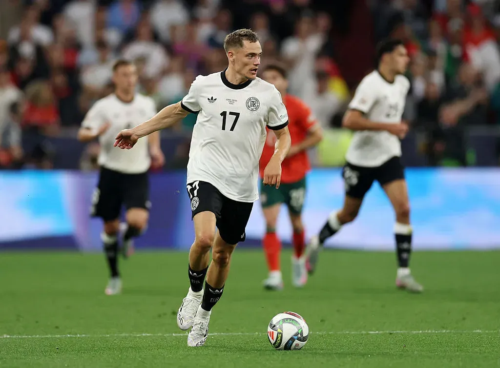 Florian Wirtz em ação contra Portugal na Nations League. Foto: Getty Images