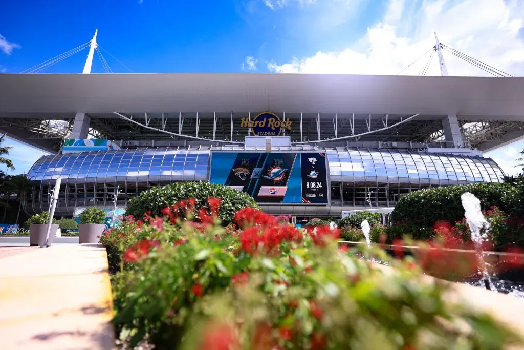 Hard Rock Stadium, o palco do primeiro jogo no Mundial de Clubes 2025. Foto: Carmen Mandato/Getty Images.