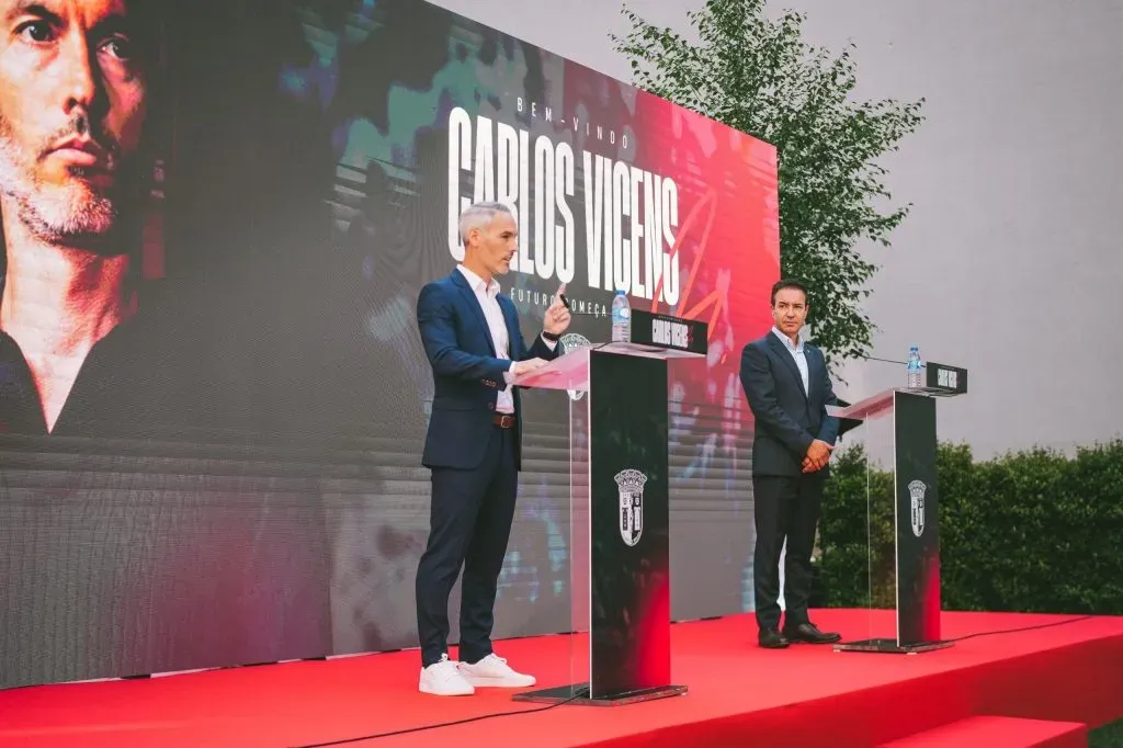 Carlos Vicens, novo treinador do SC Braga. Foto: SC Braga