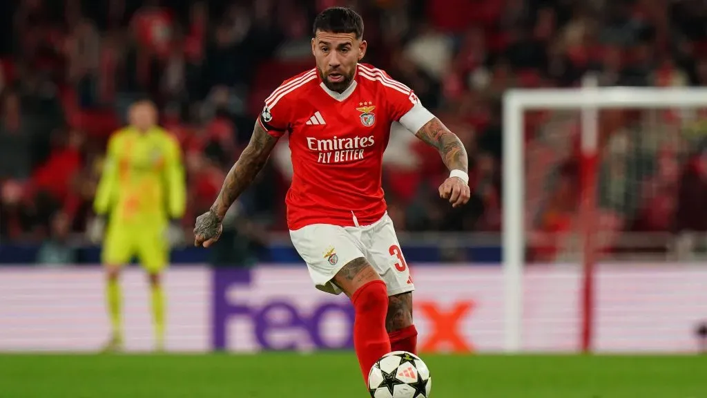 Nicolás Otamendi deseja renovar com Benfica. Foto: Getty Images