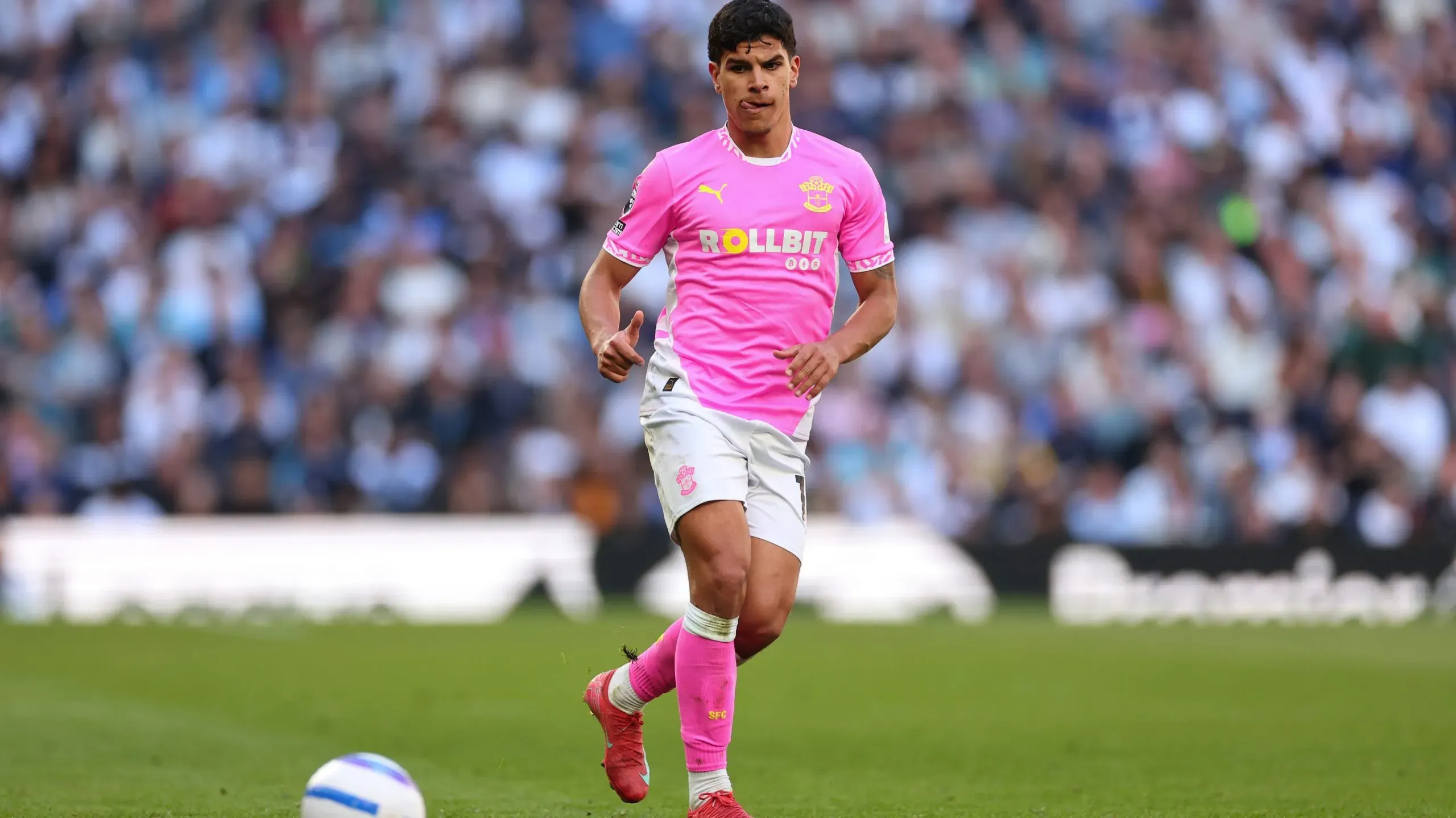 Mateus Fernandes esteve em grande plano na Premier League, ao serviço do Southampton.Foto: Marc Atkins/Getty Images