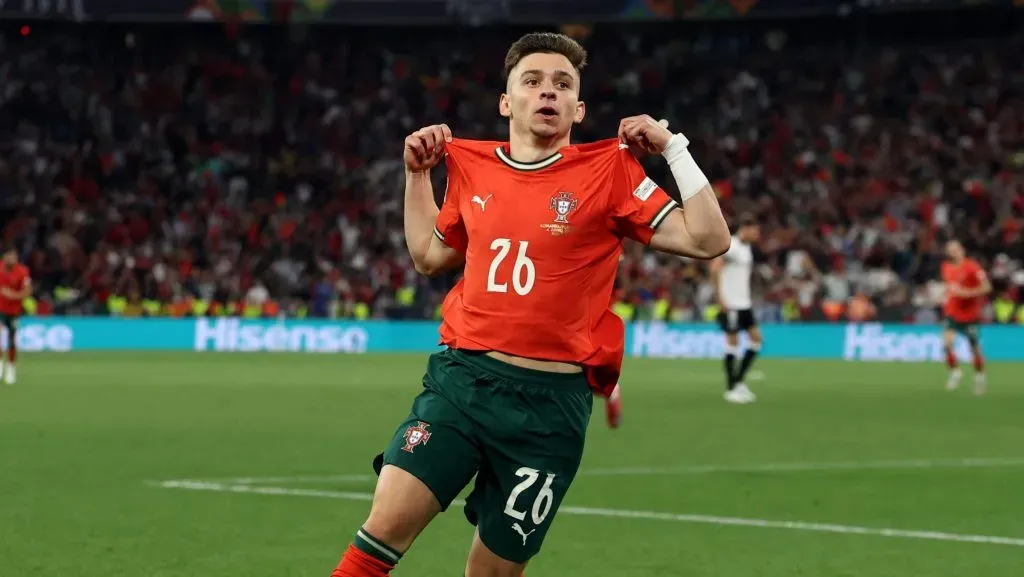 Francisco Conceição marcou um grande golo por Portugal. Foto: Lars Baron/Getty Images
