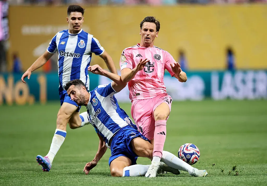 Marcano durante Inter Miami x FC Porto. Foto: Getty Images