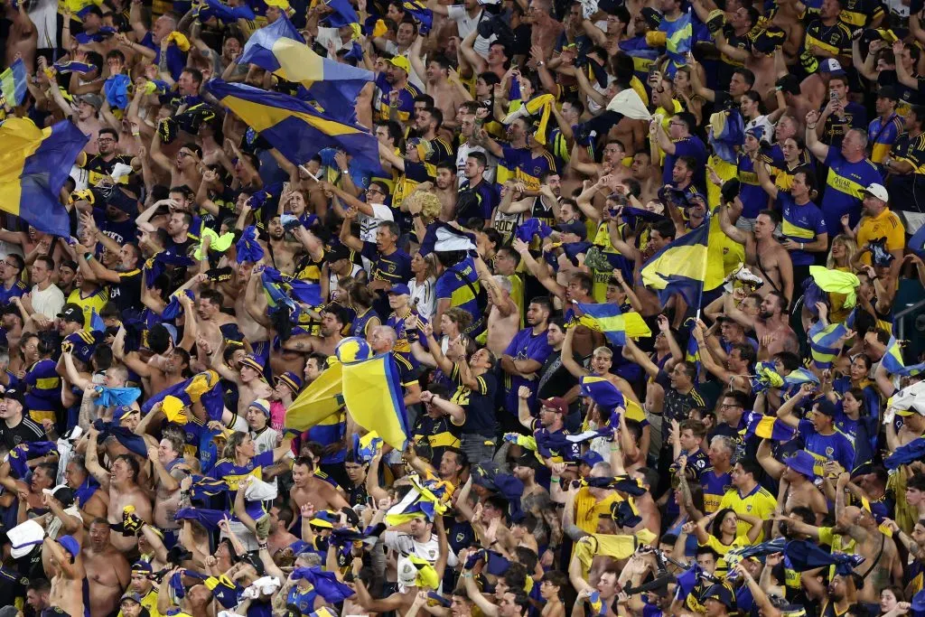 Apoio incrível por parte dos adeptos do Boca. Foto: Megan Briggs/Getty Images.