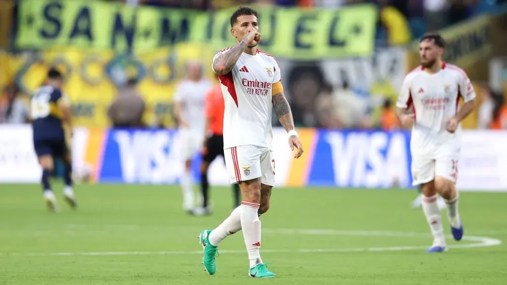 Nicolás Otamendi, capitão do Benfica, no Mundial de Clubes. Foto: Getty Images