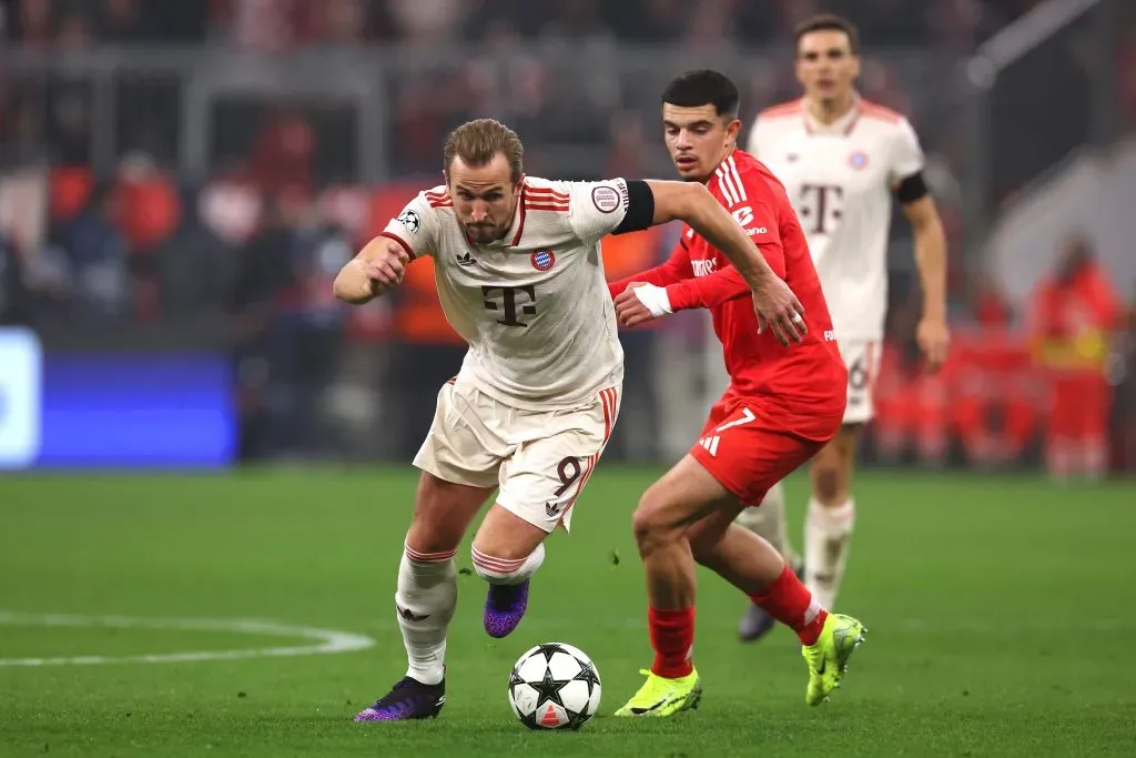 Benfica x Bayern Munique em 2024, na Champions League. Foto: Alexander Hassenstein/Getty Images
