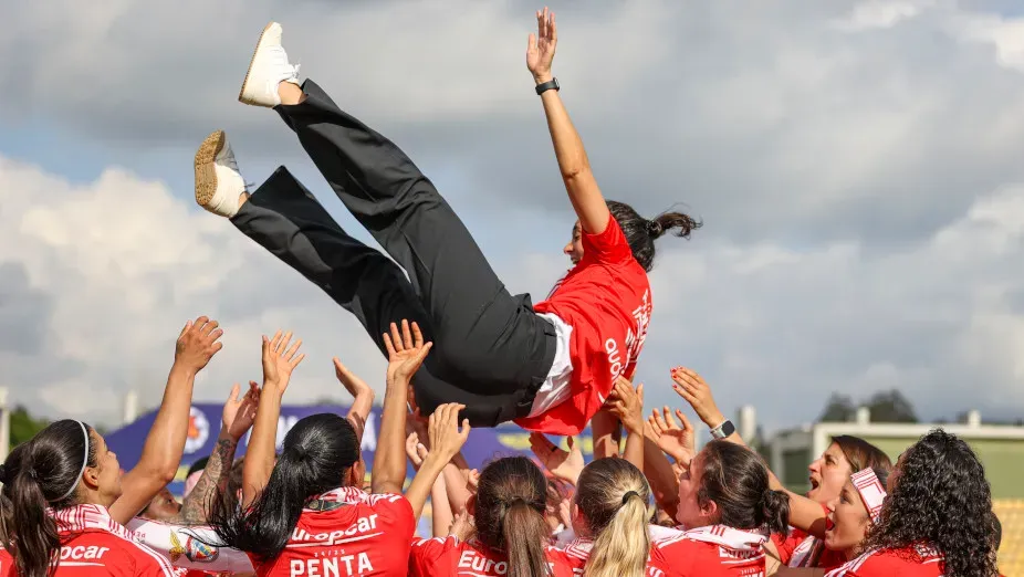 A treinadora Filipa Patão foi uma das grandes obreiras do pentacampeonato. Foto: SL Benfica.