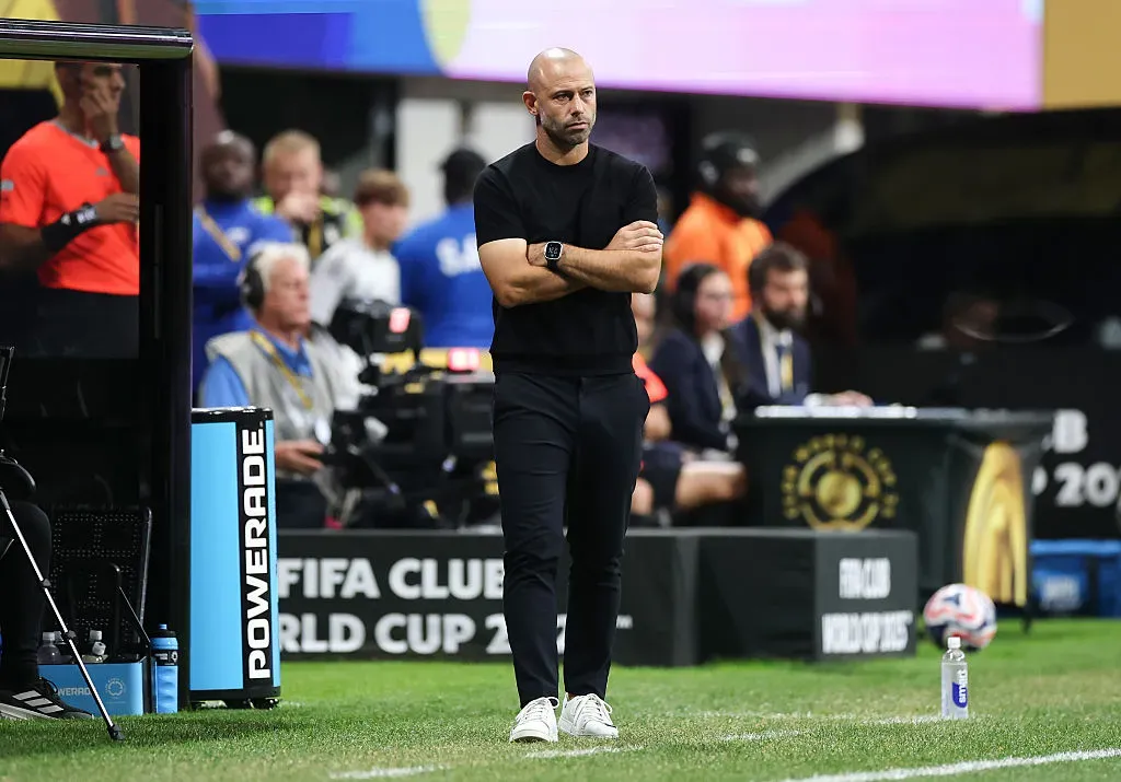 Mascherano durante o encontro entre PSG x Inter Miami. Foto: Getty Images