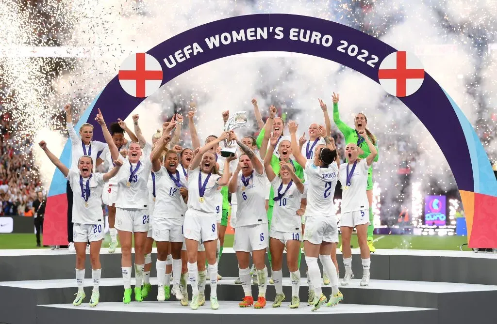 Inglaterra sagrou-se campeão europeia em 2022. Foto: Getty Images