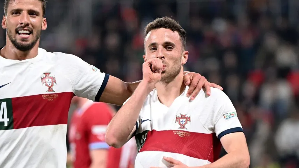 Diogo Jota, uma grande figura da seleção de Portugal: Foto: Thomas Eisenhuth/Getty Images