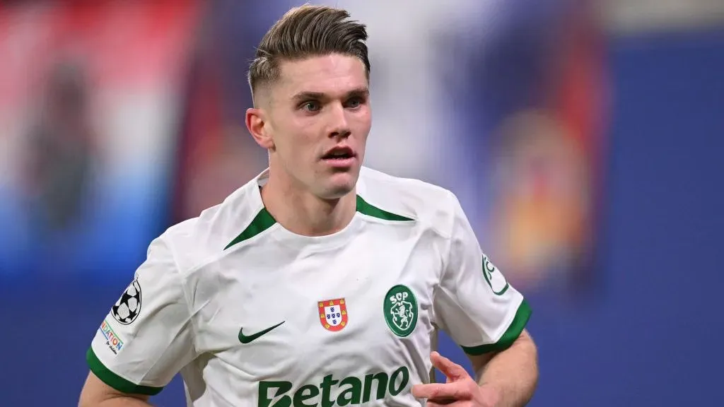 Viktor Gyokeres em ação pelo Sporting na última Champions League. Foto: Getty Images