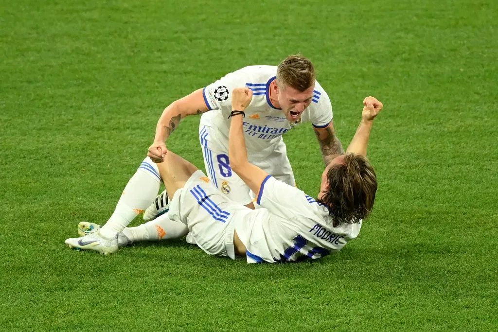 Kroos e Modric festejaram muitas conquistas juntos. Foto: Matthias Hangst/Getty Images.