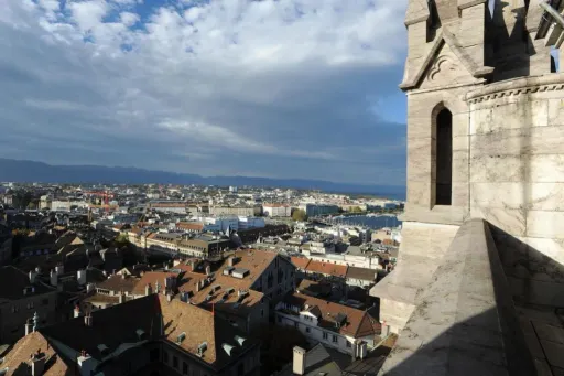 Vista de Geneva, uma das cidades da Suíça que acolhe jogos do Europeu Feminino