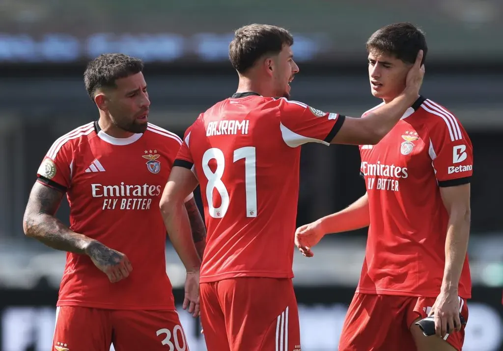 Adrian Bajrami, jogador do Benfica. Foto: Getty Images