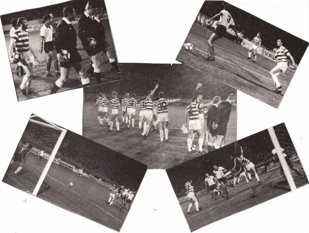 Um conjunto de imagens do Sporting 2-0 Celtic, em 1983. Fotos: Celtic.