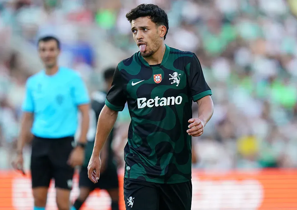 Pote durante o jogo de Sporting x Celtic no Algarve. Foto: Getty Images