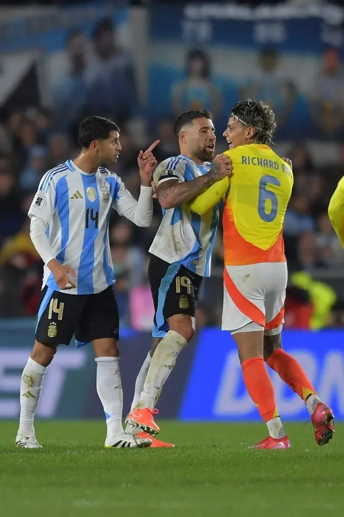 Otamendi e Richard Ríos podem tornar-se colegas no Benfica. Foto: Getty Images