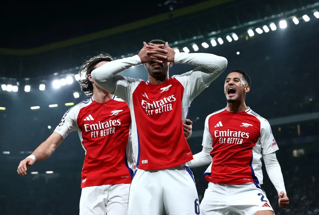 Gabriel Magalhães a celebrar o golo contra o Sporting. Foto: Getty Images
