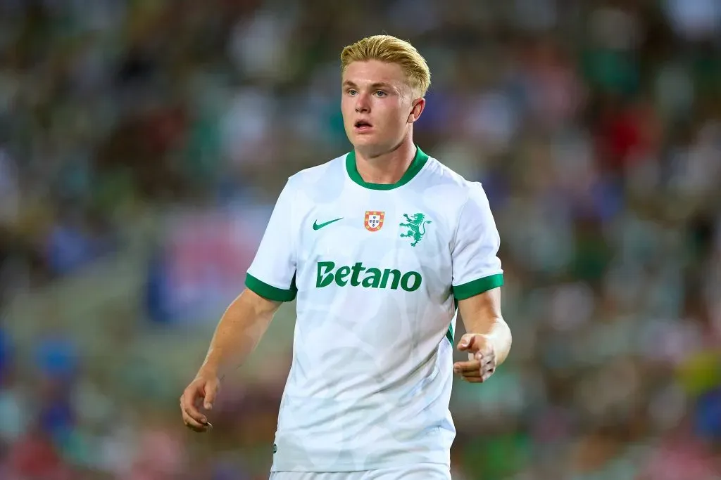 Conrad Harder espreita titularidade no Sporting. Foto: Getty Images