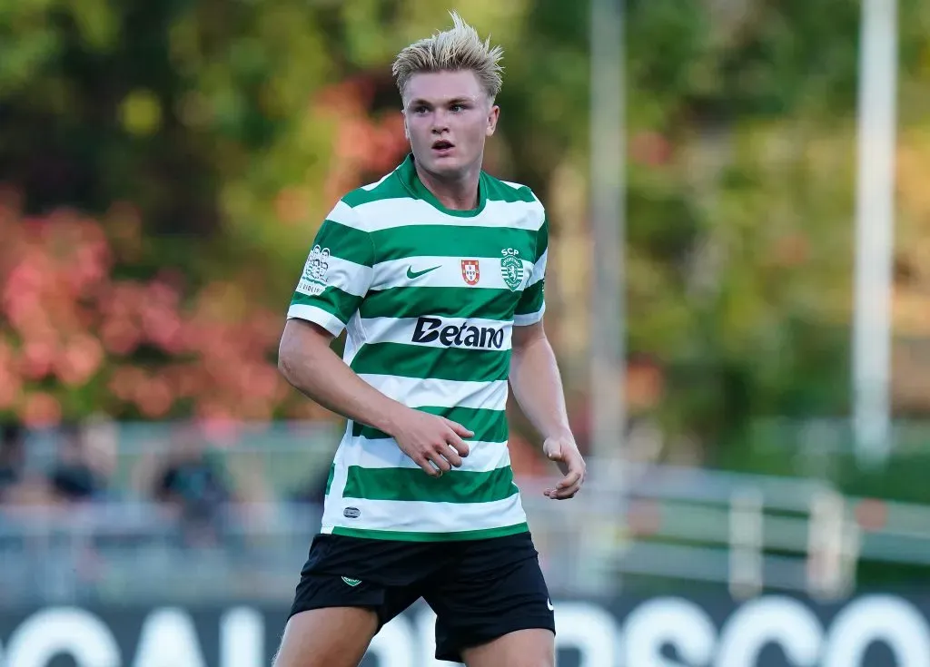 Conrad Harder em ação pelo Sporting. Foto: Getty Images