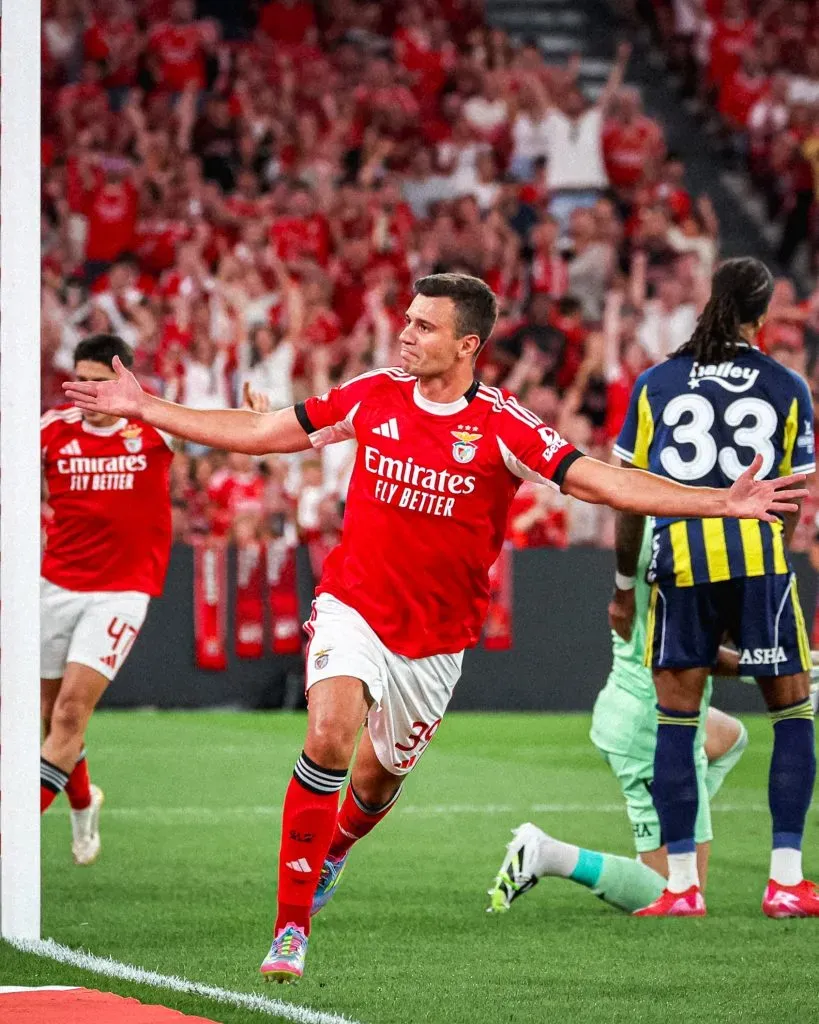 Henrique Araújo decide Benfica x Fenerbahçe. Foto: SL Benfica