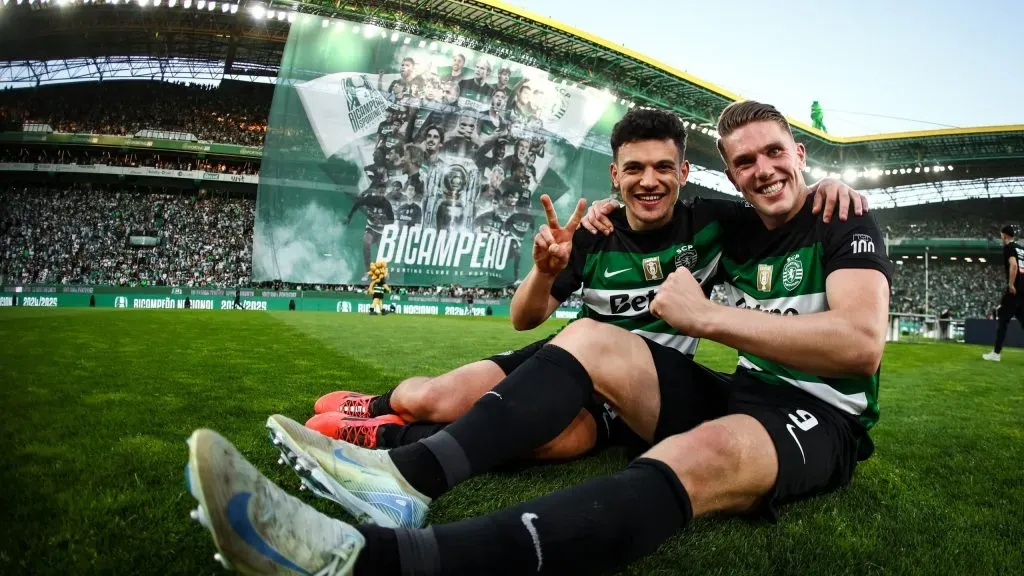 Pedro Gonçalves e Gyokeres garantiram a vitória do Sporting sobre o Vitória SC. Foto: Sporting CP