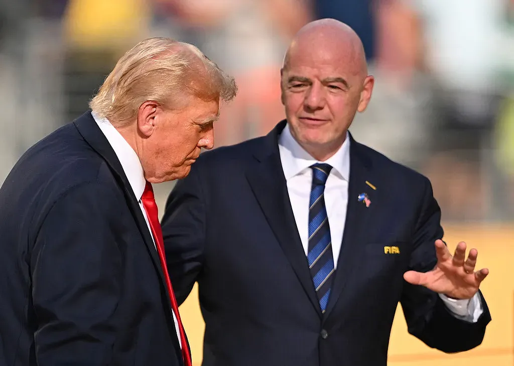 Trump e Infantino durante o Mundial de Clubes nos EUA. Foto: Getty Images