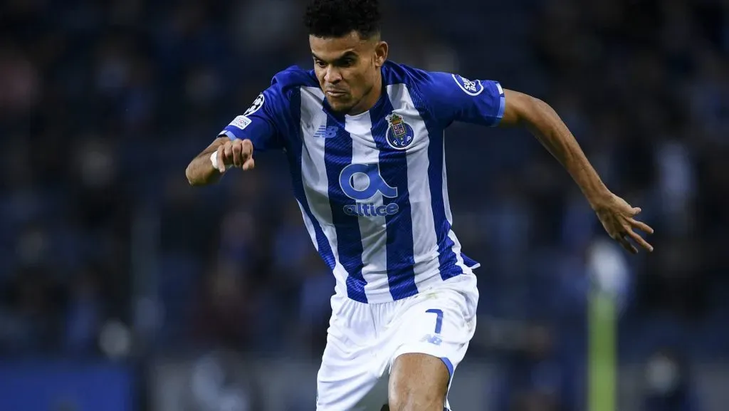 Luis Díaz em jogo do FC Porto, em 2021. Foto: Octavio Passos/Getty Images
