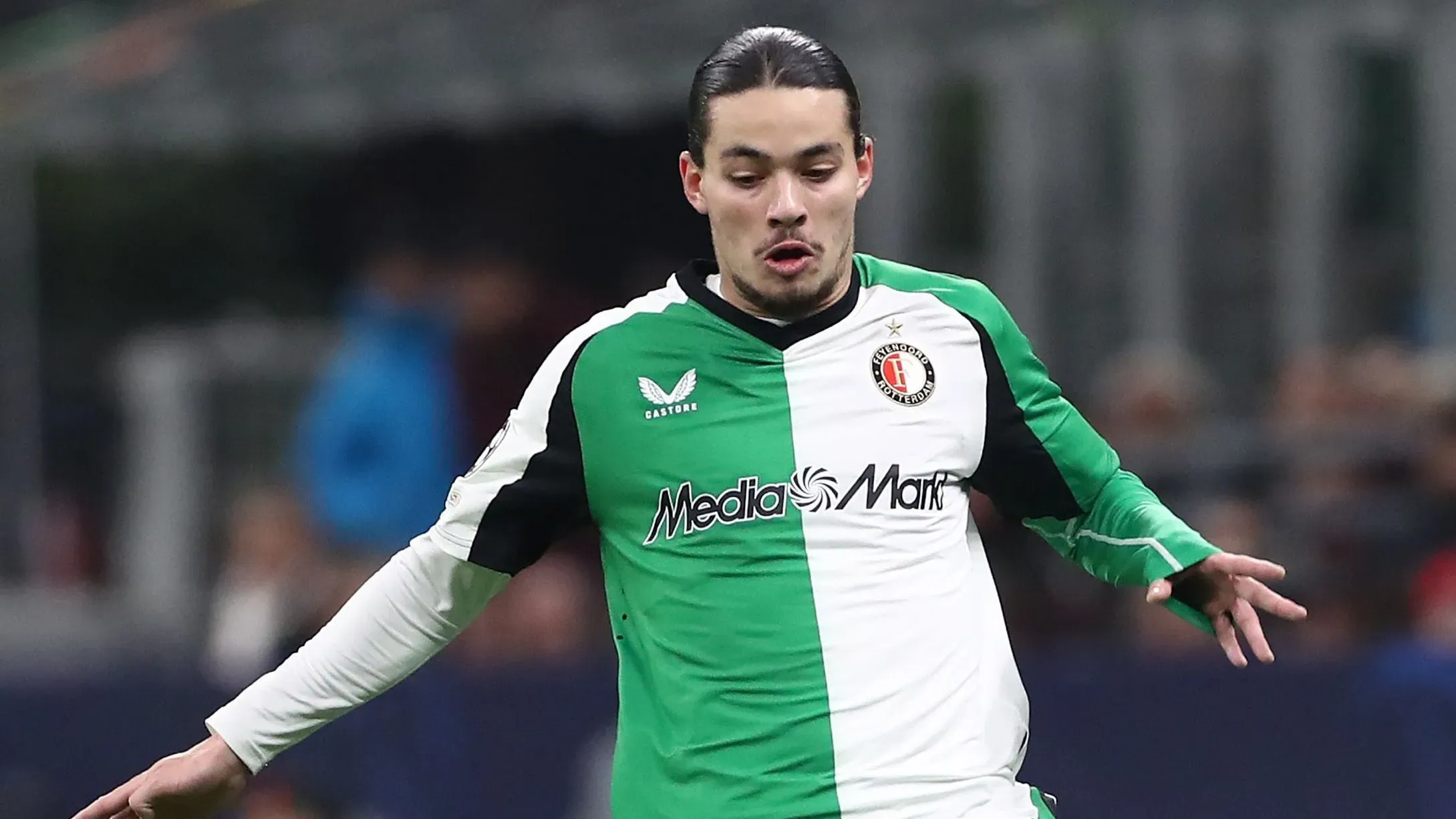 Anis Hadj-Moussa vai continuar a representar o Feyenoord e não será reforço do Benfica.Foto: Marco Luzzani/Getty Images