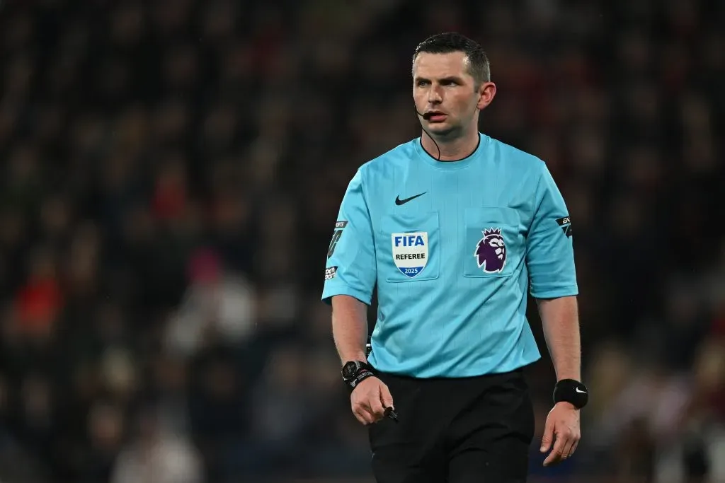 Michael Oliver, árbitro inglês. Foto: Getty Images