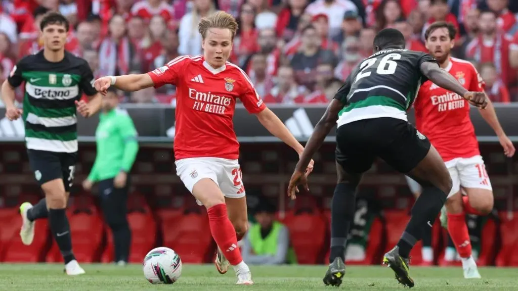 Schjelderup criticado no Benfica. Foto: SL Benfica