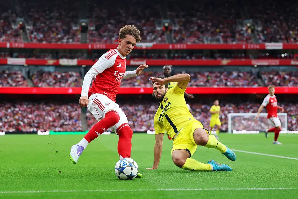 Max Dowman, de 15 anos, voltou a chamar a atenção no Arsenal. Foto: Getty Images