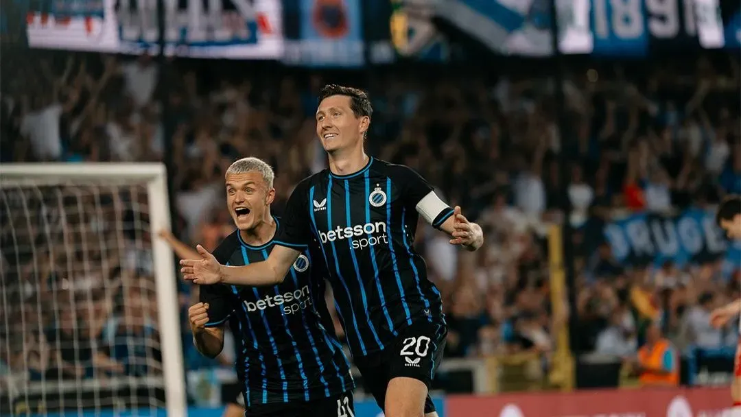 Os belgas do Club Brugge terão um interessante duelo face ao vice-campeão escocês Rangers.Foto: Club Brugge Official Twitter