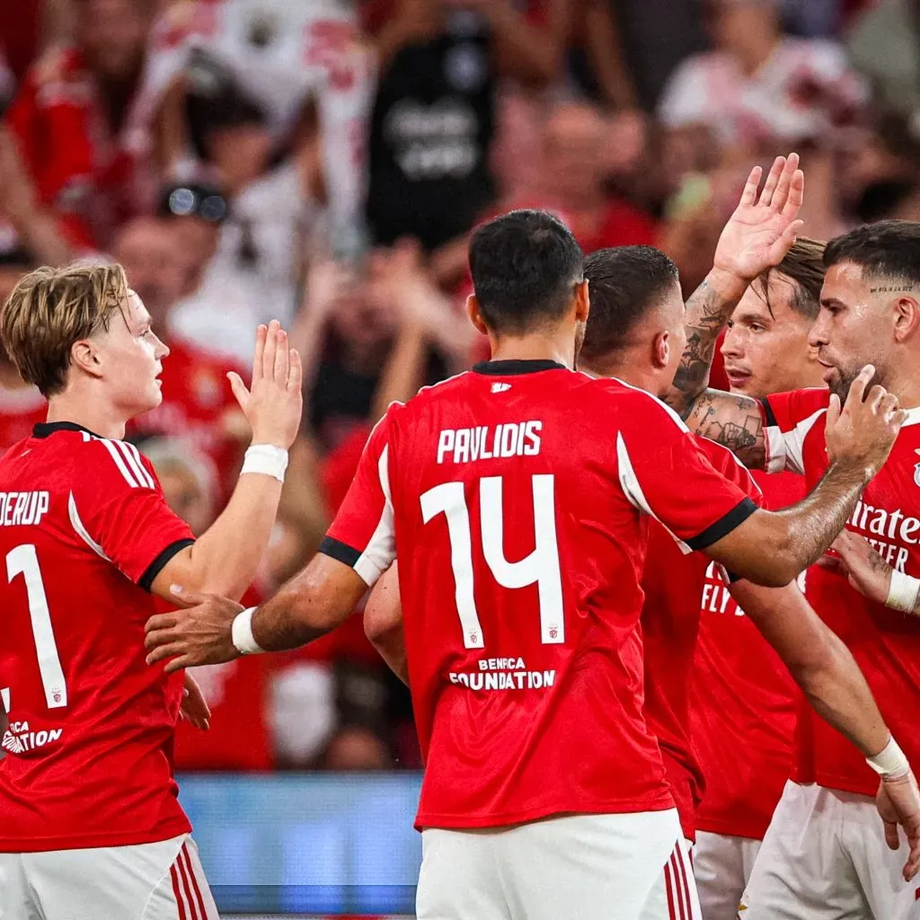 Os encarnados superiorizaram-se novamente ao Nice. Foto: SL Benfica.