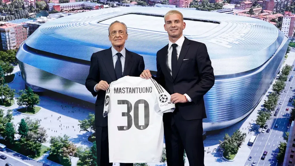 Mastantuono será o novo número 30 dos blancos. Foto: Real Madrid CF.