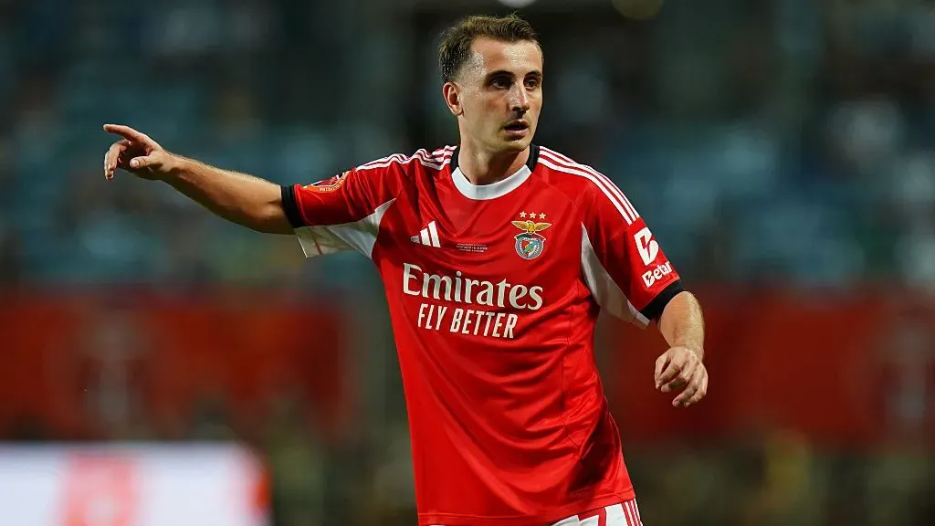 Kerem Akturkoglu pode estar de saída do Benfica. Foto: Getty Images
