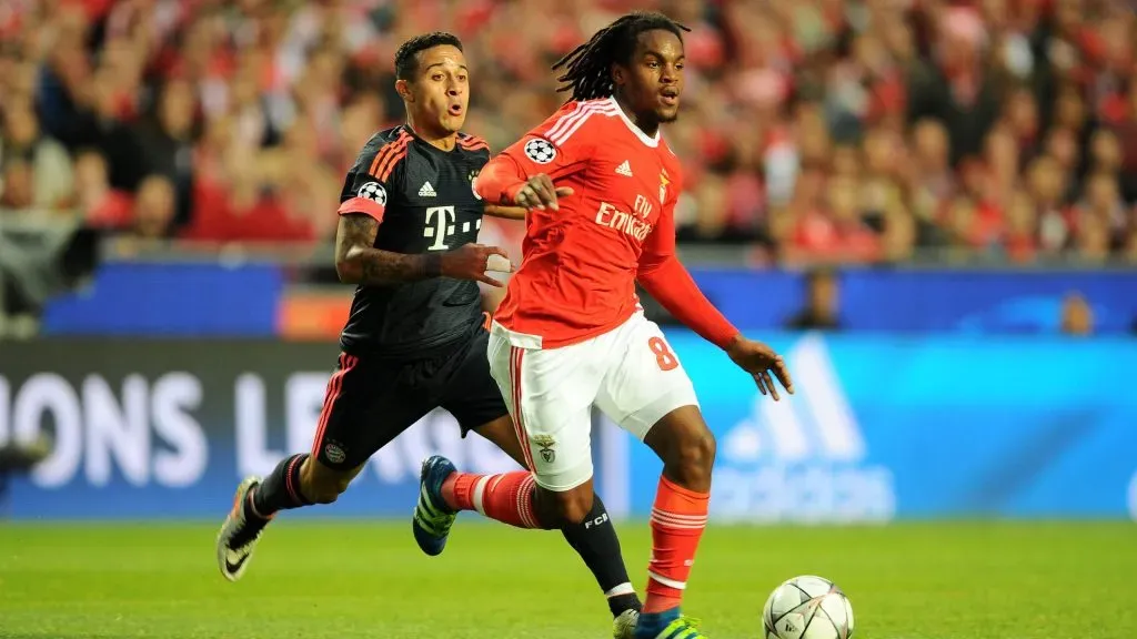 Renato Sanches em sua primeira passagem no Benfica, em 2018. Foto: Octavio Passos/Getty Images