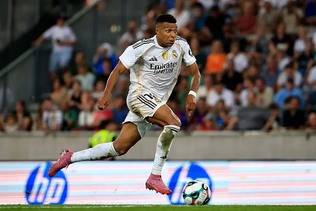 Kylian Mbappé durante Real Madrid x Osasuna. Foto: Getty Images