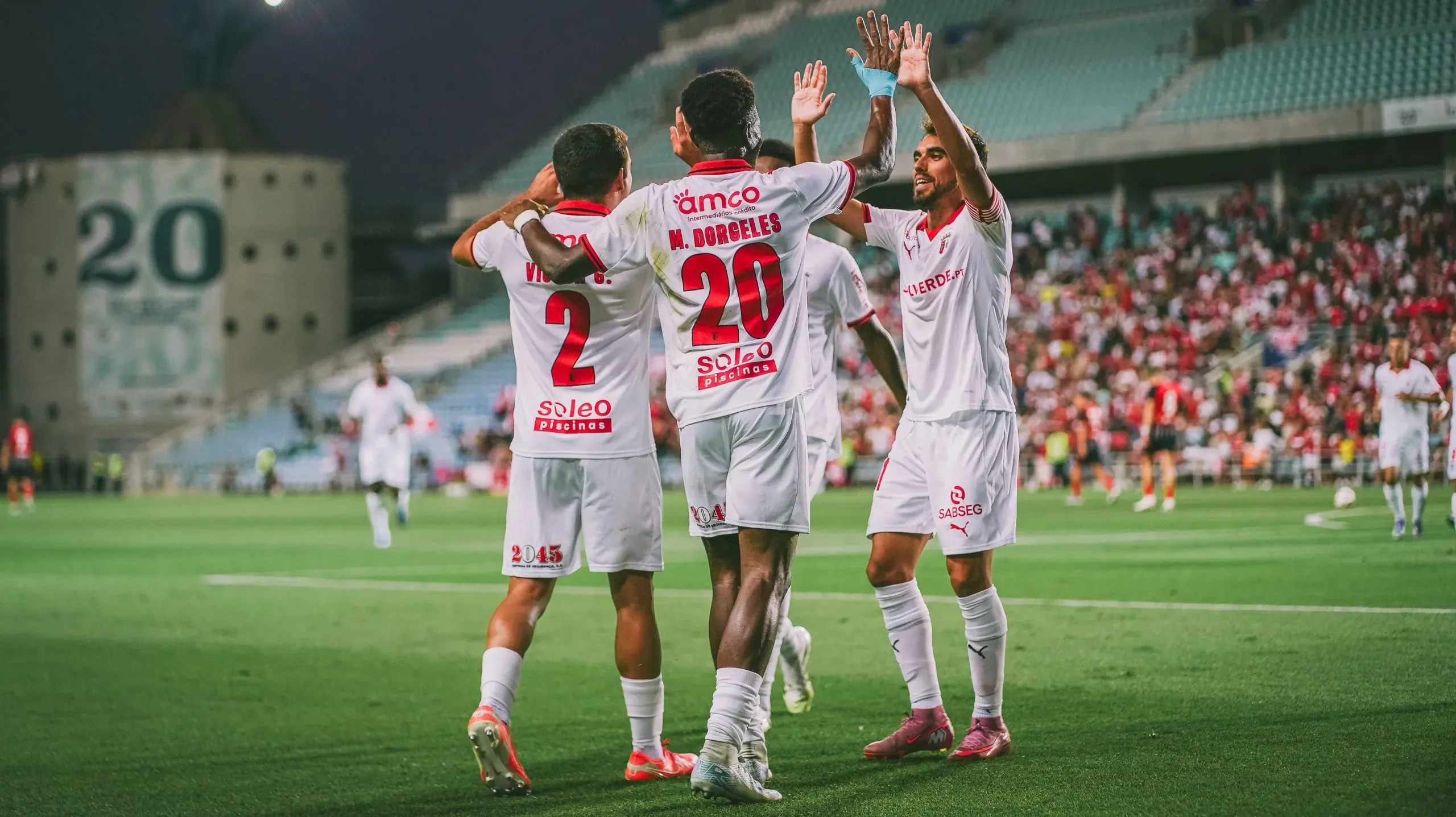 Exibição diante do frágil Lincoln foi satisfatória para Carlos Vicens, jogo que terminou com goleada por 4×0.Foto: SC Braga