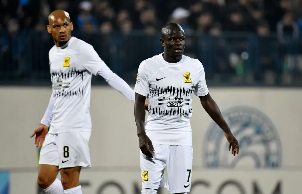 Fabinho e Kanté podem estar de saída do Al Ittihad. Foto: Getty Images