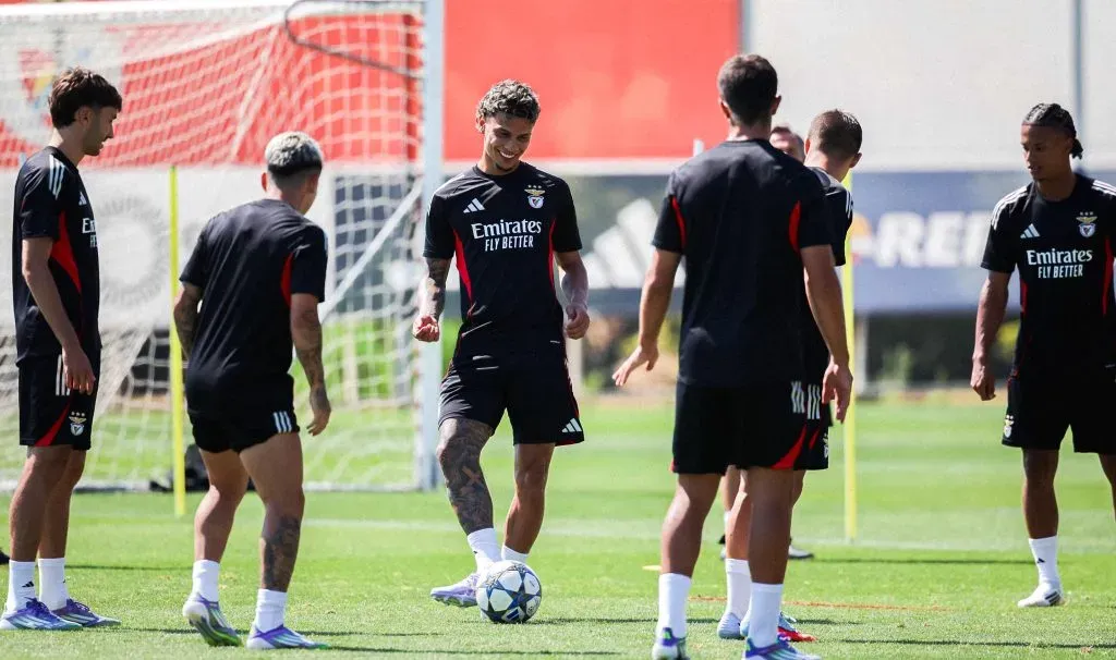 Os encarnados continuam a treinar em preparação para o jogo decisivo contra o Fenerbahçe. Foto: SL Benfica.