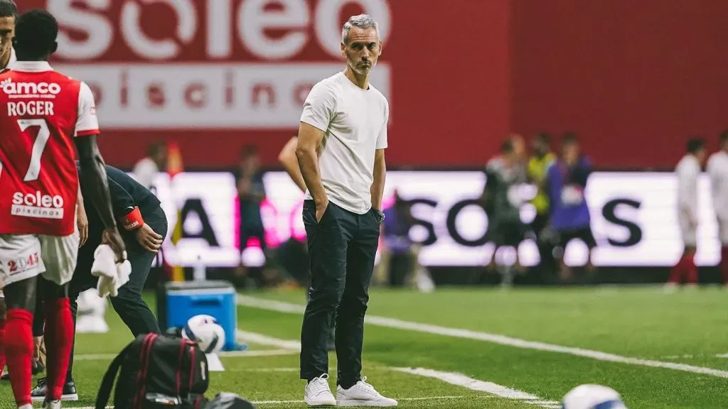 Carlos Vicens, treinador dos bracarenses. Foto: SC Braga.