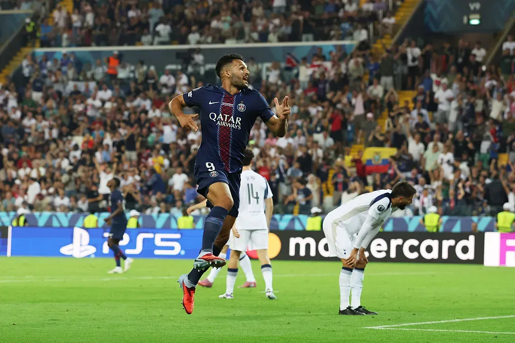 Gonçalo Ramos brilhou contra o Tottenham na Supertaça Europeia. Foto: Getty Images