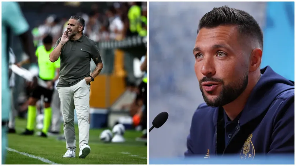 Rui Borges e Francesco Farioli, respetivamente treinadores de leões e dragões. Fotos: Sporting CP e FC Porto.