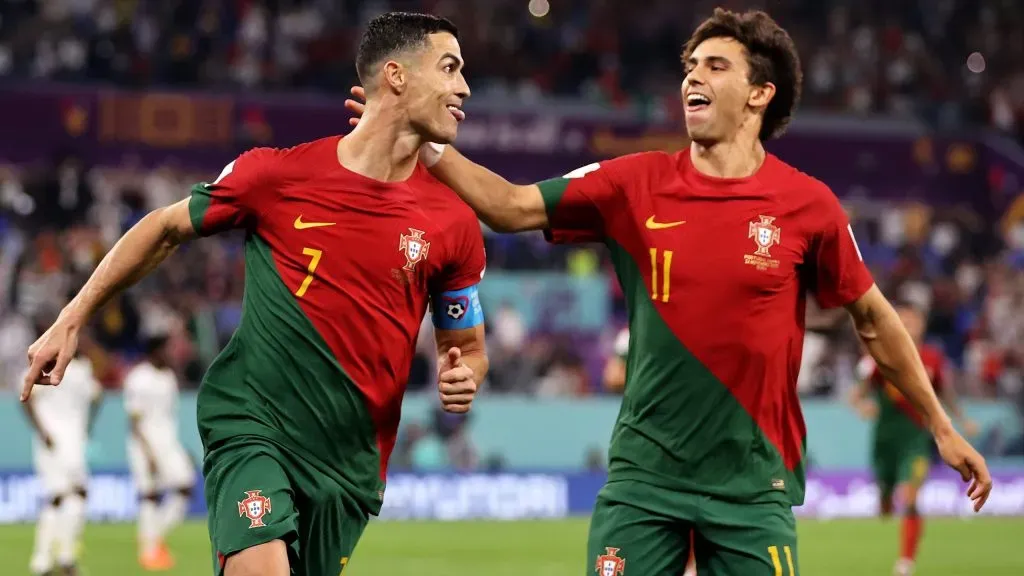 João Félix encontra Cristiano Ronaldo no Al-Nassr. Foto: Getty Images