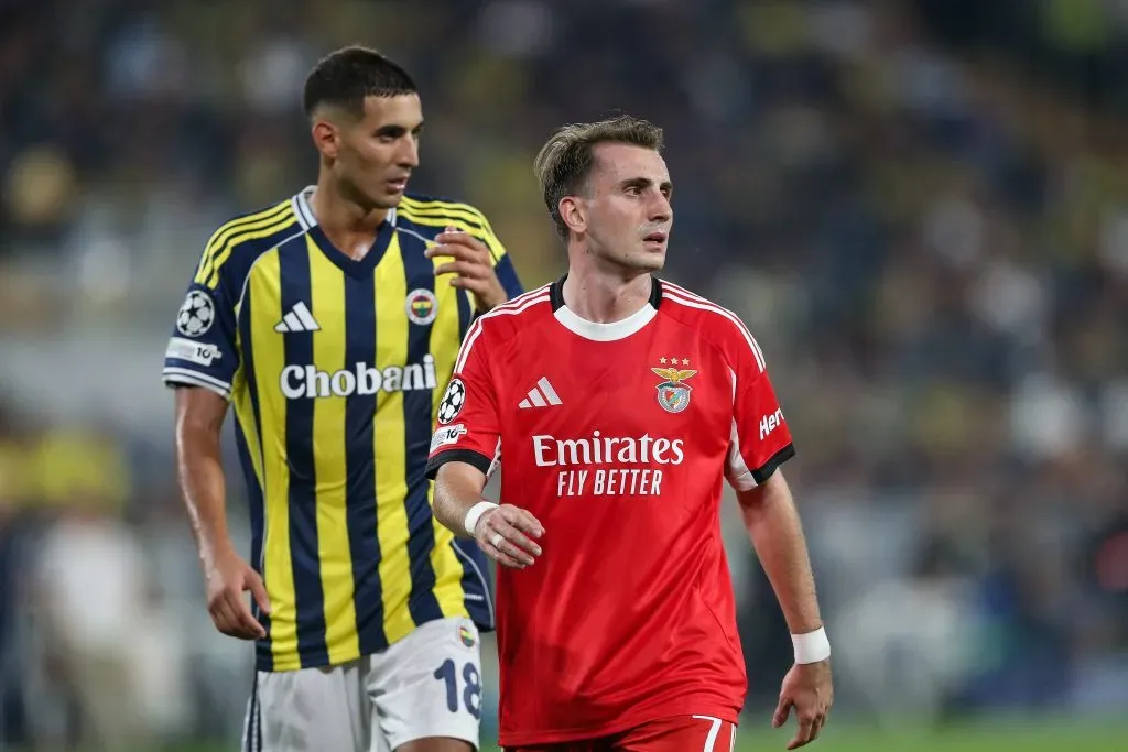Kerem Aktürkoglu sai do Benfica. Foto: Getty Images