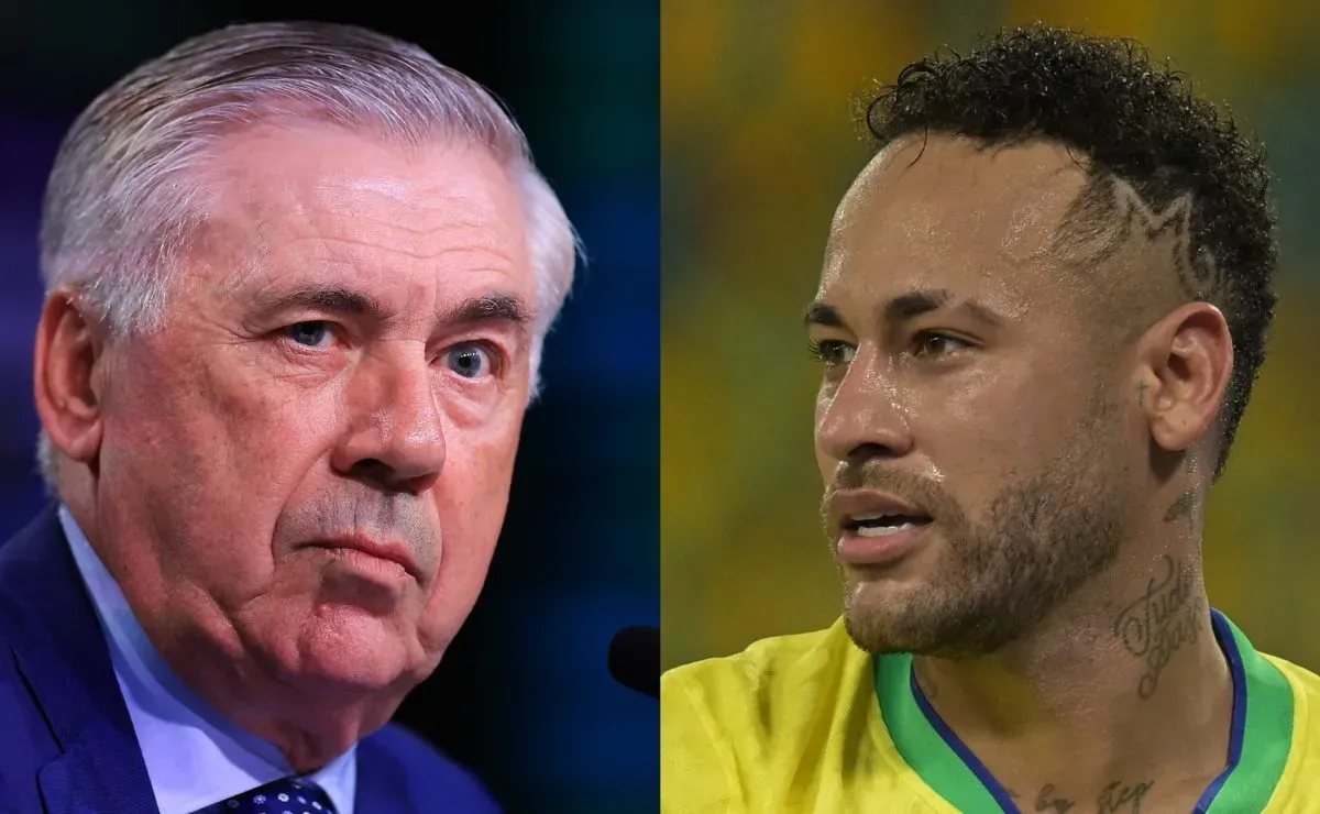 Carlo Ancelotti reveals reason why he left Neymar out of Brazil squad in his first games as coach - World Soccer Talk