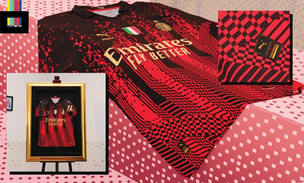 Iconic Milan red & black, but with a new twist